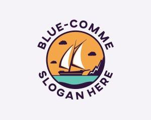 Sailing - Travel Boat Vacation logo design