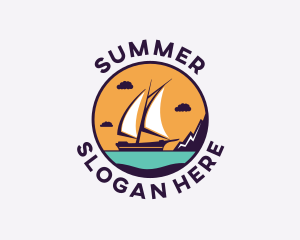 Travel Boat Vacation logo design