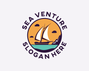 Travel Boat Vacation logo design