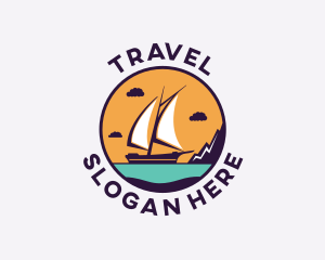 Travel Boat Vacation logo design