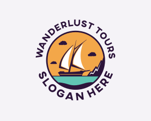 Travel Boat Vacation logo design