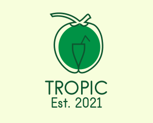 Tropical Coconut Wine  logo design