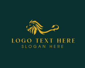 Wealth - Premium Luxury Lion logo design