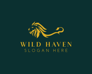 Wild Lion Zoo logo design