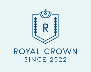 Royal Crown Wreath logo design