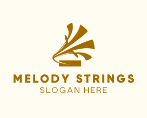 Brass Phonograph Music logo design