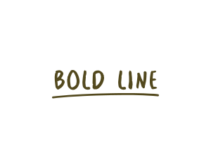 Underline - Brown Sketch Wordmark logo design