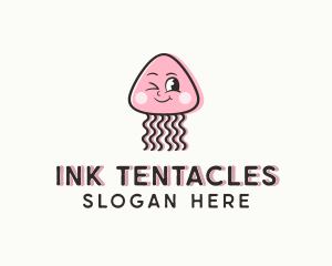 Tentacles - Cartoon Jellyfish Mascot logo design