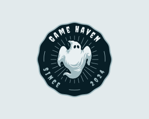 Spooky Scary Ghost Logo