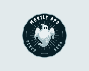 Spooky Scary Ghost Logo