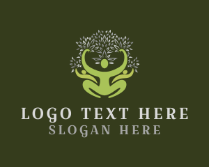 Eco Friendly - Silver Leaf Group Tree logo design