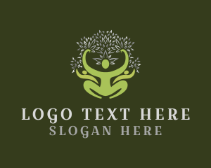 People - Silver Leaf Group Tree logo design