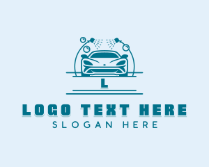 Automotive Vehicle Car Wash Logo