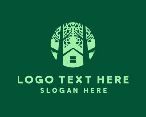 Farmhouse - Tree House Property logo design