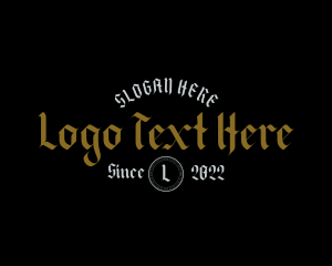 Hobby - Gothic Urban Letter logo design
