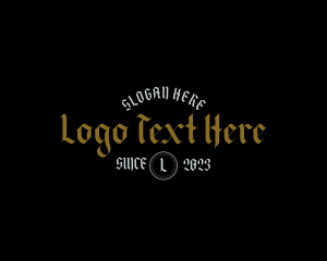 Hobby - Gothic Punk Barbershop logo design