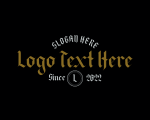 Thriller - Gothic Urban Letter logo design
