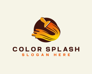 Painting - Painting Paint Brush logo design
