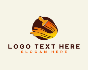 Construction - Painting Paint Brush logo design