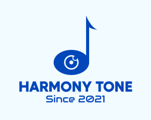 Tone - Music Note Eye logo design