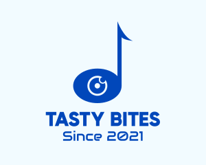 Playlist - Music Note Eye logo design