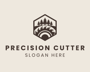 Cutter - Wood Cutter Sawmill logo design