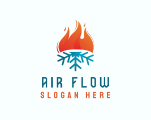 Torch Snow Air Conditioning logo design