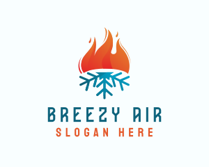 Torch Snow Air Conditioning logo design