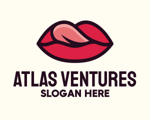 Tongue Lick Lip Cosmetics logo design