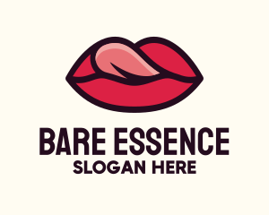 Tongue Lick Lip Cosmetics logo design