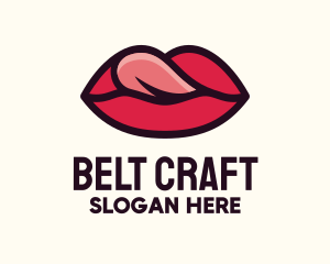 Tongue Lick Lip Cosmetics logo design