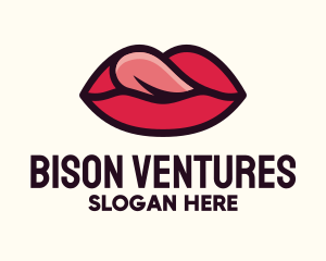 Tongue Lick Lip Cosmetics logo design