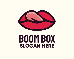 Tongue Lick Lip Cosmetics logo design