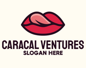 Tongue Lick Lip Cosmetics logo design