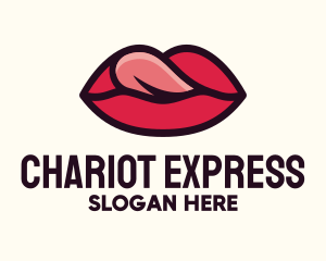 Tongue Lick Lip Cosmetics logo design