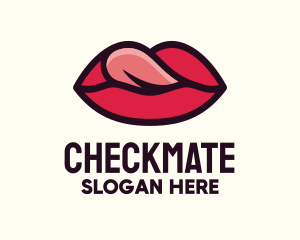 Tongue Lick Lip Cosmetics logo design