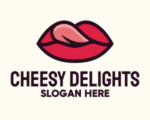 Tongue Lick Lip Cosmetics logo design