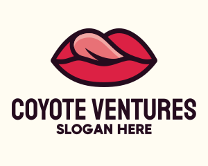 Tongue Lick Lip Cosmetics logo design