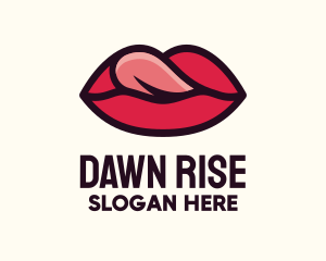 Tongue Lick Lip Cosmetics logo design