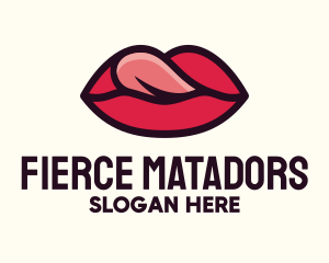 Tongue Lick Lip Cosmetics logo design