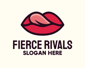 Tongue Lick Lip Cosmetics logo design