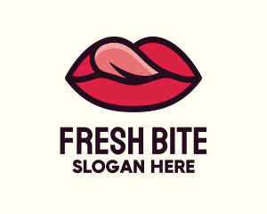 Mouth - Tongue Lick Lip Cosmetics logo design