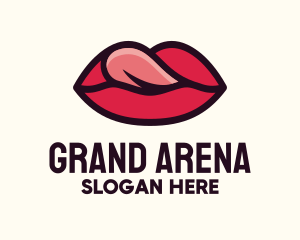 Tongue Lick Lip Cosmetics logo design