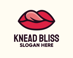 Tongue Lick Lip Cosmetics logo design