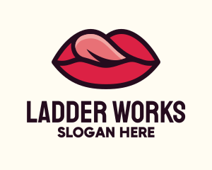 Tongue Lick Lip Cosmetics logo design