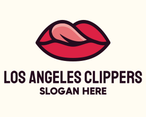 Tongue Lick Lip Cosmetics logo design