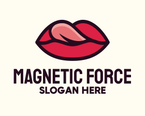 Tongue Lick Lip Cosmetics logo design