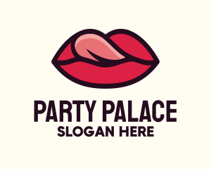 Tongue Lick Lip Cosmetics logo design