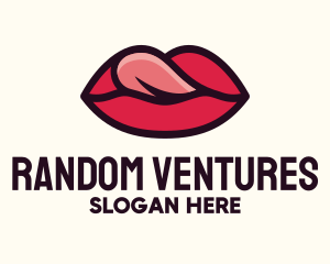 Tongue Lick Lip Cosmetics logo design