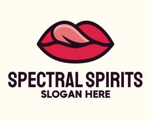 Tongue Lick Lip Cosmetics logo design